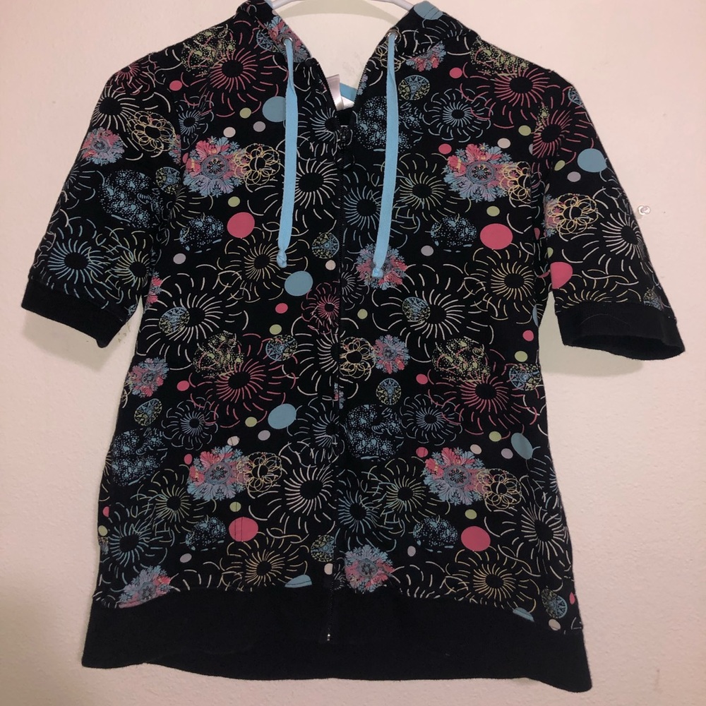 Christopher and Banks zip up with hood shirt